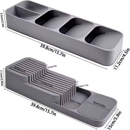 Compact cutlery holder