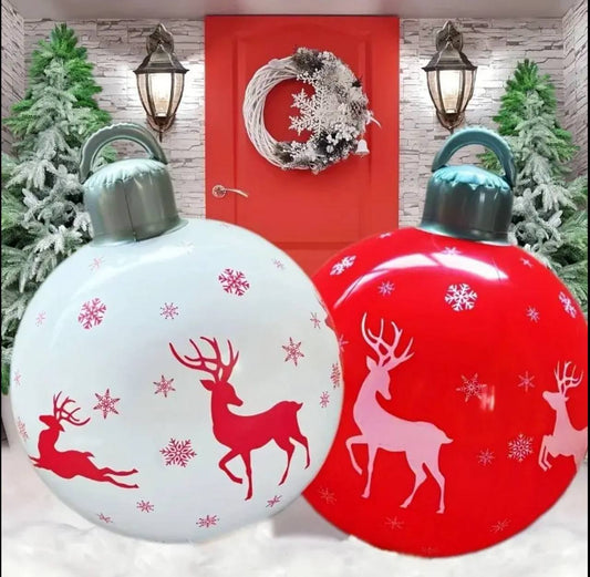 Giant Inflatable Christmas Ball Outdoor Inflatable Decoration Christmas Snowman PVC Inflatable Decorated Ball