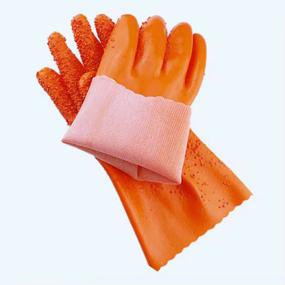 A Pair Of Hard silicone Latex Studded Gloves