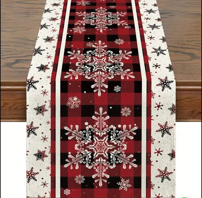 Christmas Table Runner Snowman Gnome Table Cloths Linen Table Runners