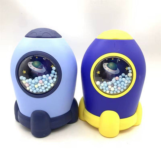 Rocket piggy bank