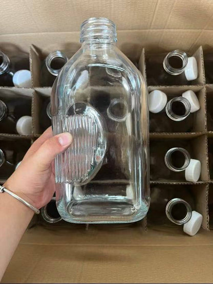 Glass Milk/juice bottle