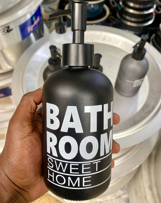 Glass lotion/soap dispensers