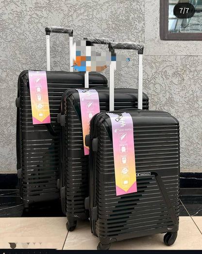 Unbreakable rubber suitcase  Pp 3-in-1  suitcase set