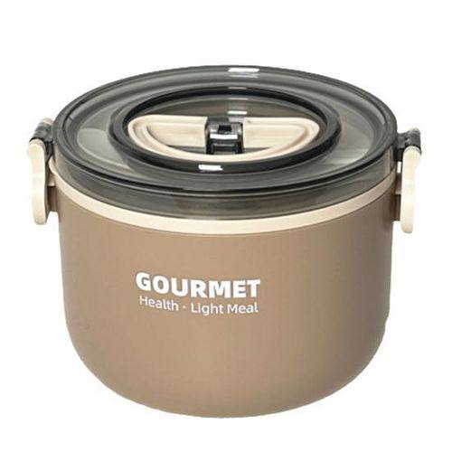 Heated Lunch Box Stainless Steel Round Lunch