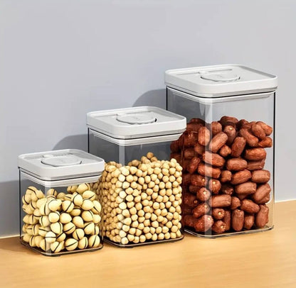 3 pcs Airtight Press-to-Seal Food Storage Container with Lid