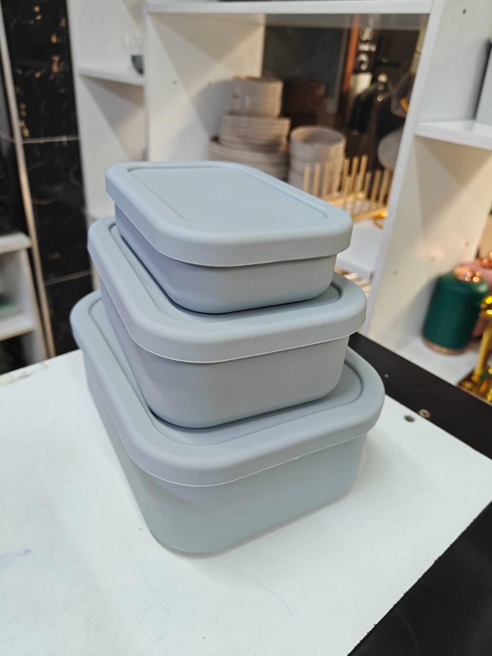 Leak proof & Food grade Silicone Lunch box set
