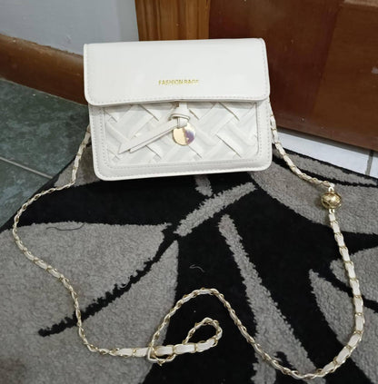 Elegant solid color sling bag