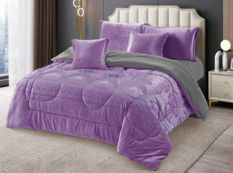 Warm  Binded Silk 6 Piece Duvets Sets. (Fleece on the inside)