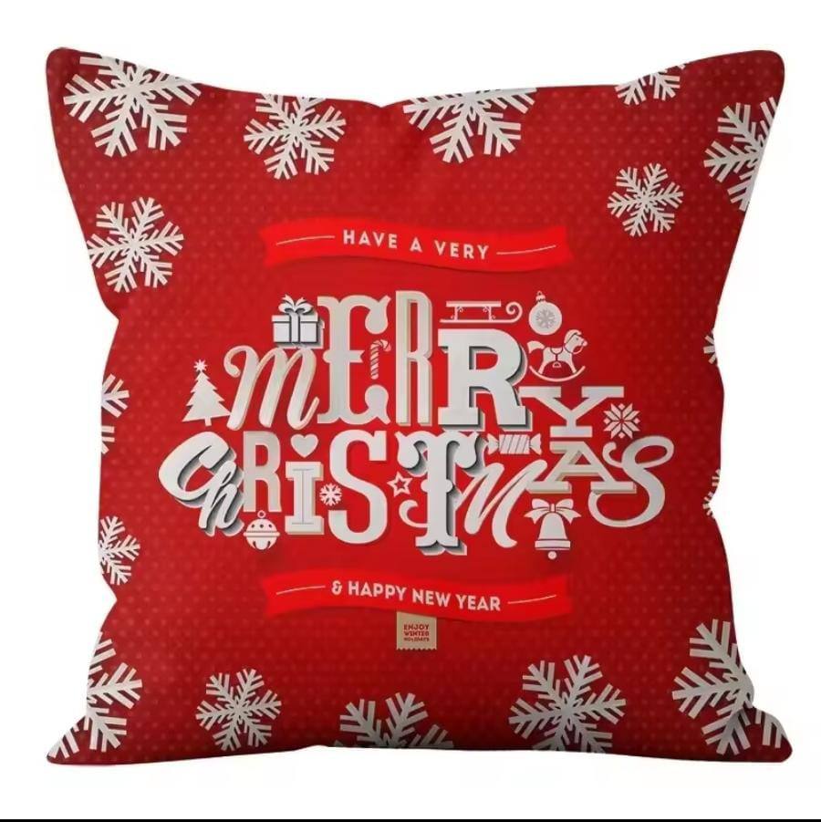 Christmas Pillow Covers (No Filler) for Christmas Decoration Throw Pillow Covers