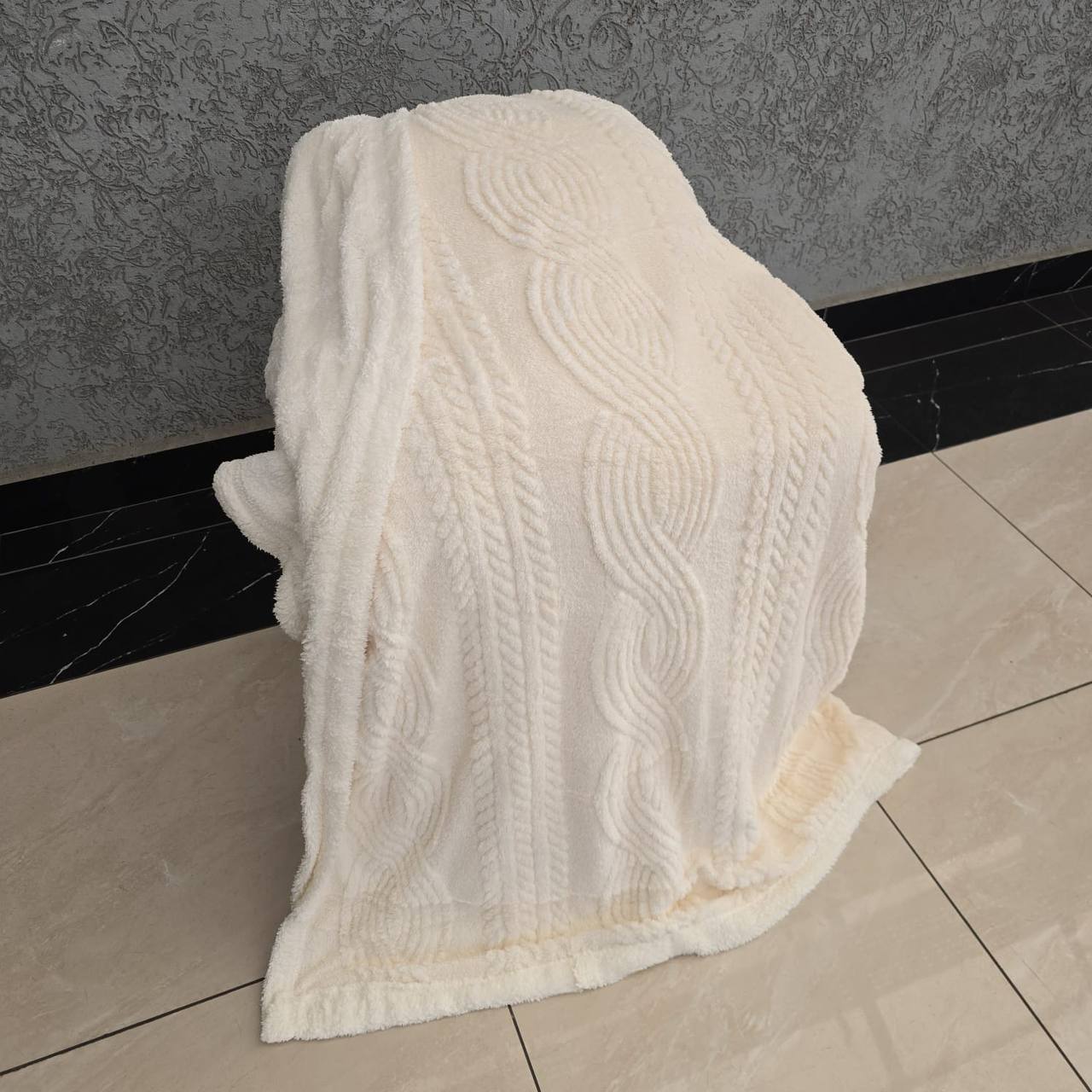 Lambswool Double Sided Throw Blanket