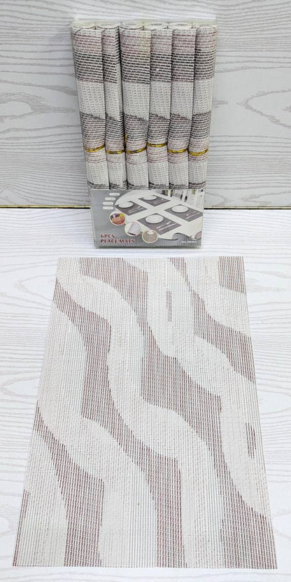 6Piece Heat Resistant Non-Slip Table Placemat