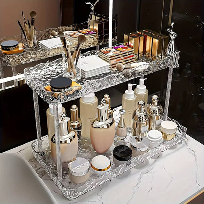 Eternity rabbit 2 layer acrylic organizer tray