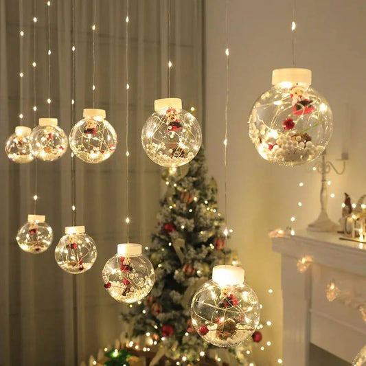 10pcs Christmas wish ball LED  Garland curtain light
