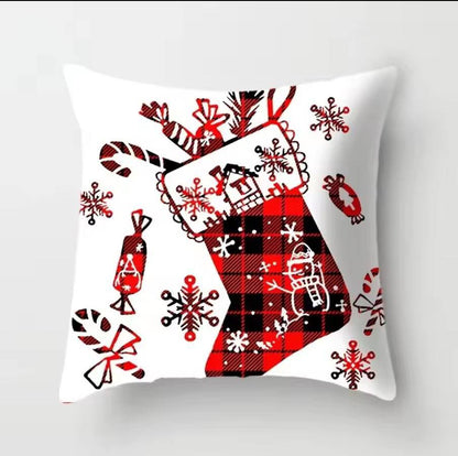 Christmas Pillow Covers (No Filler) for Christmas Decoration Throw Pillow Covers