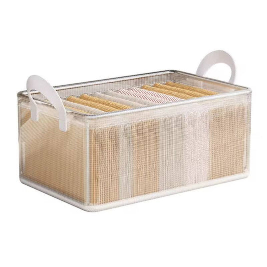 Thick transparent fabric closet organizer