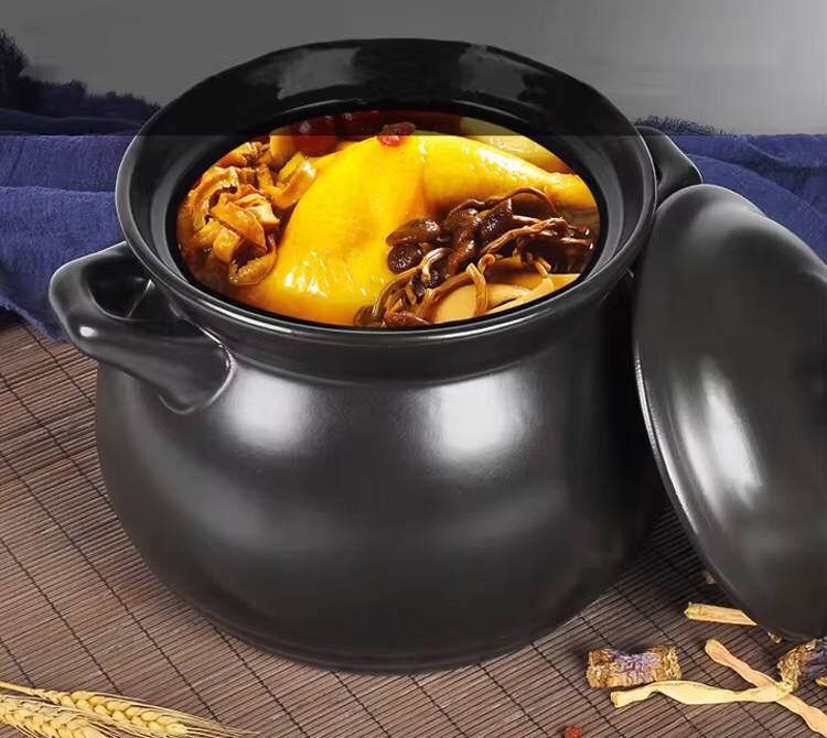 Black ceramic cooking pot now available in 2 sizes