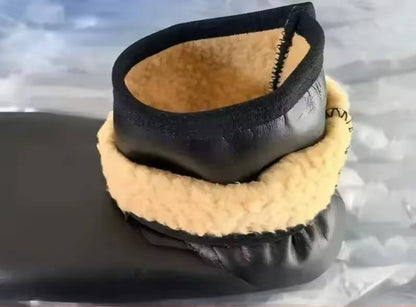 Winter warm leather thermal soft anti-slip indoor unisex socks