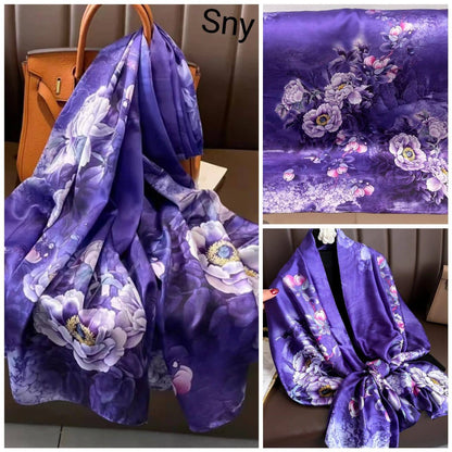 Luxury Silk  Scarf Set for Women