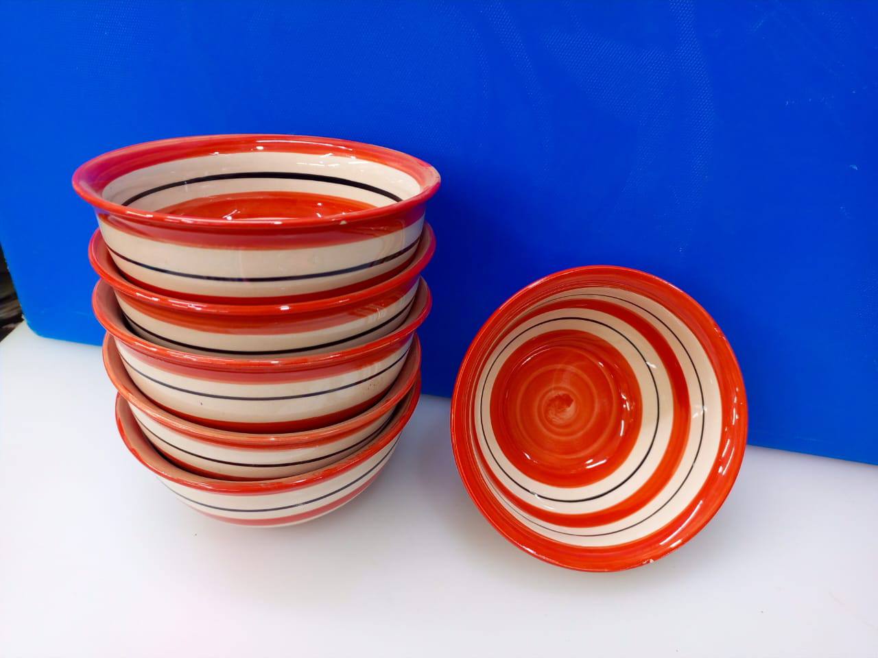 6 PCs ceramic soup bowls