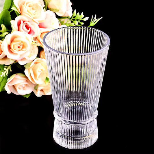 Customised luxury clear modern Glass cup. 6pc