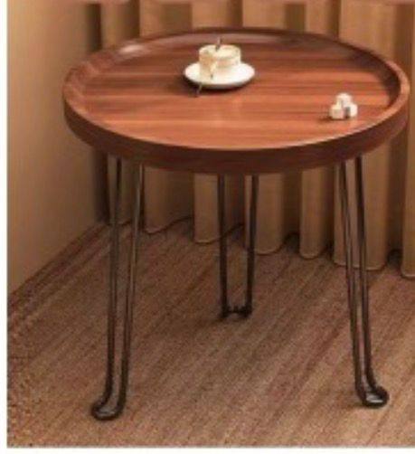 Mid-Century Metal & Wood Side Table