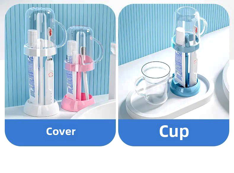 Adjustable Toothbrush Holder With Gargle Cup