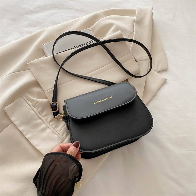 Wide Shoulder Strap Square Crossbody Sling Bag