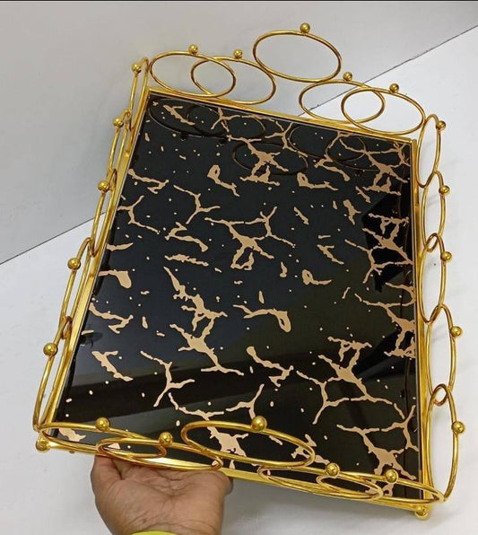 Nordic vintage Decorative  dining / Cosmetics  vanity  tray