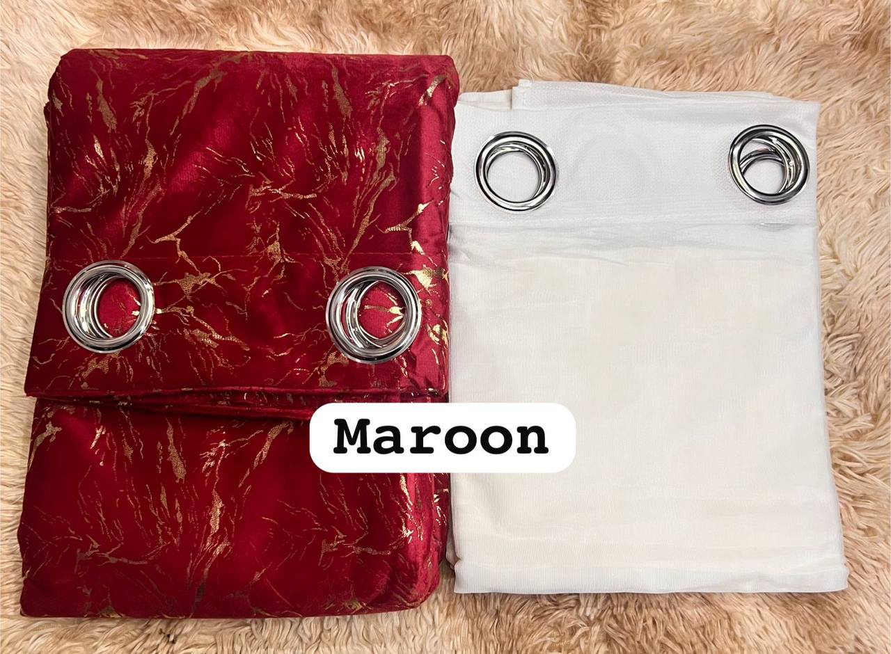 3 in 1 Curtains & Drapes Set