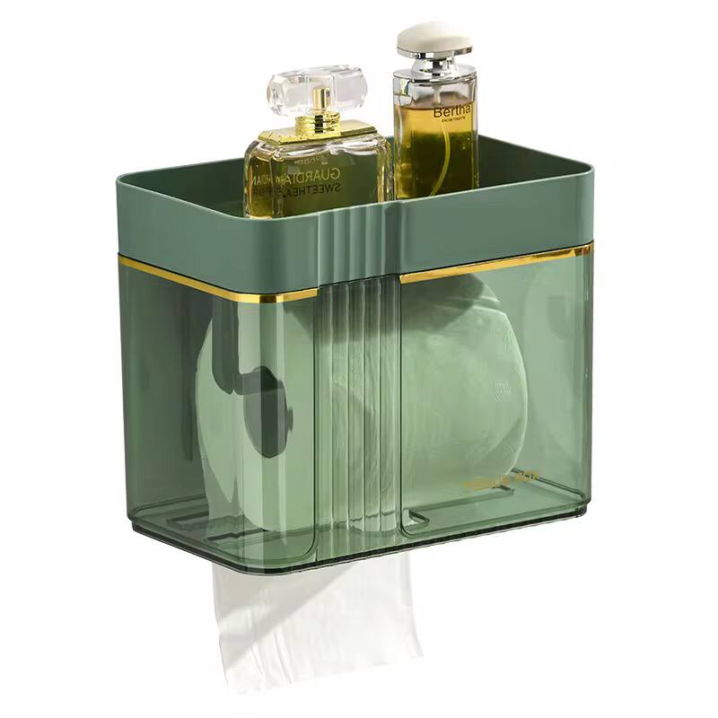 Luxury gold plated wall mounted tissue box