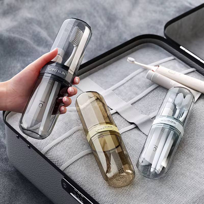 Portable travel toothbrush/toothpaste holders