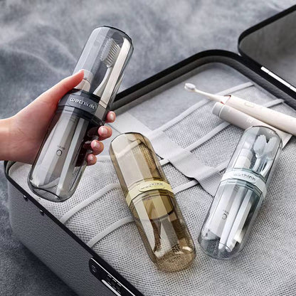 Portable travel toothbrush/toothpaste holders