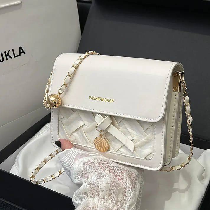 Elegant solid color sling bag