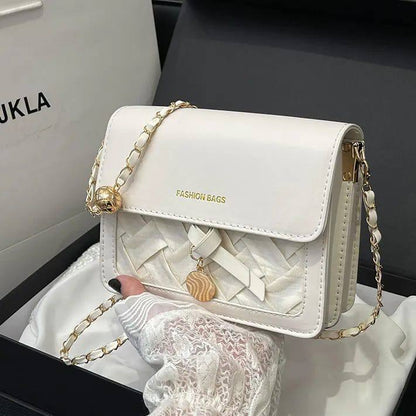 Elegant solid color sling bag