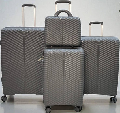 4 in 1 Luxurious unbreakable double zip  Suitcase