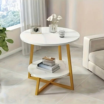 Eye-catching luxury double layered coffe side table