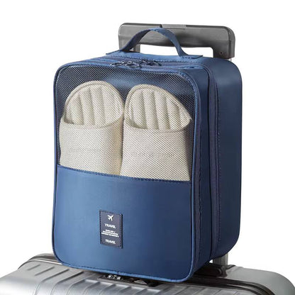 Waterproof  Travel  bag organizer  has 3 zip, 3 level shoe bag