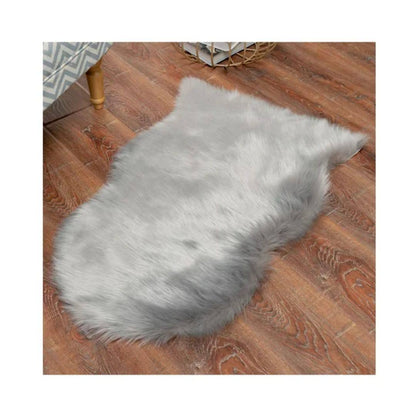 Decorative faux fur mats