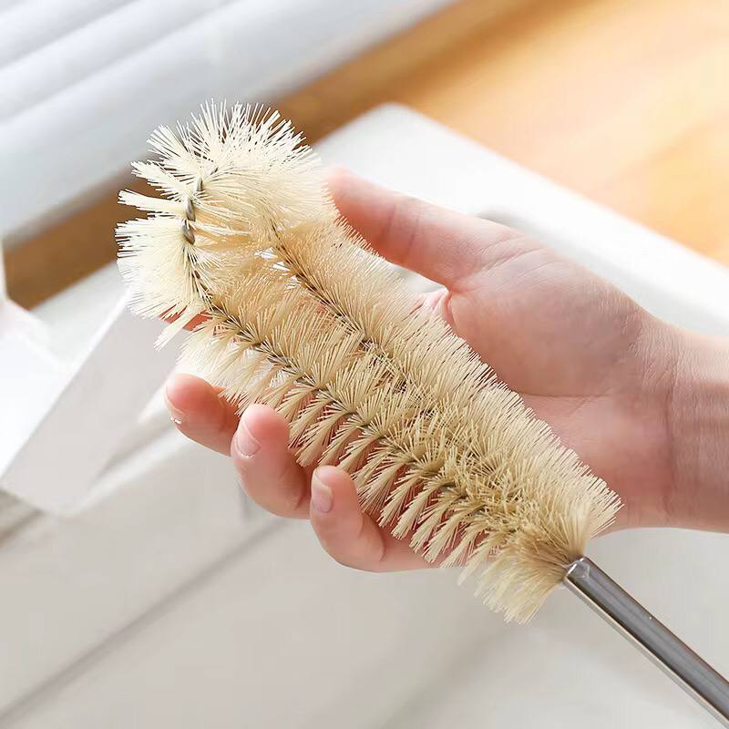 4 pcs Long Wooden handle bottle cleaning brushes