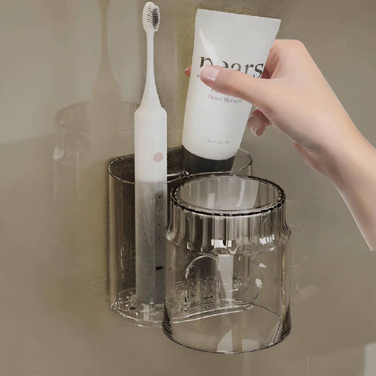 Toothbrush Holder With Mouthwash Cup