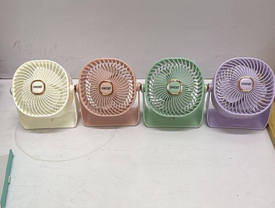 Led digital mini portable fan