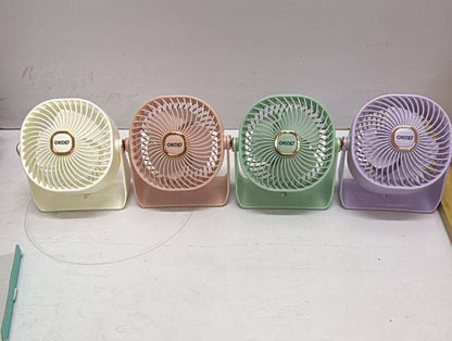 Led digital mini portable fan