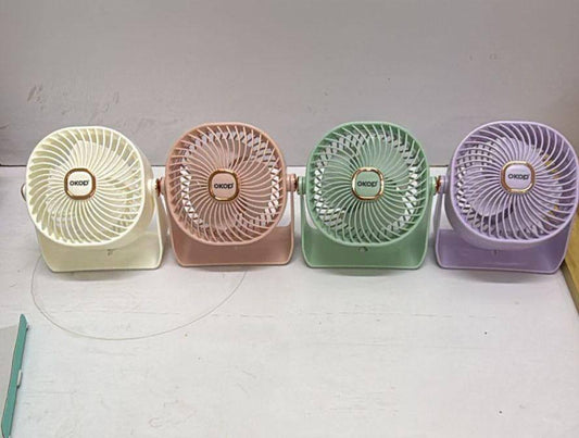 Led digital mini portable fan