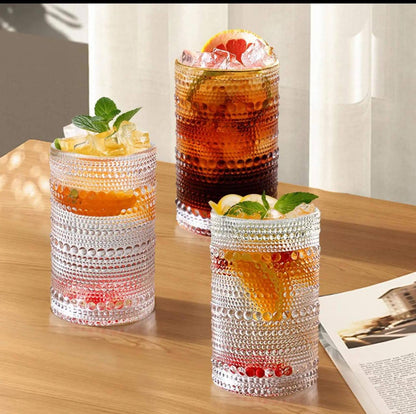 Premium Clear Embossed Style Glasses