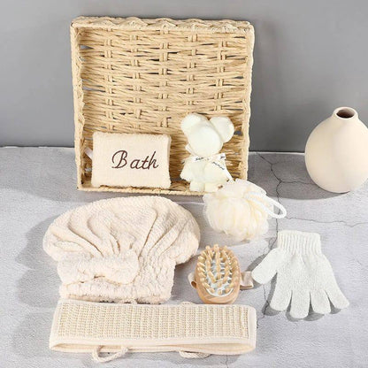 1 Set Spa Gift Cute Bear Basket Bathing Skin Cleaning Kit Spa