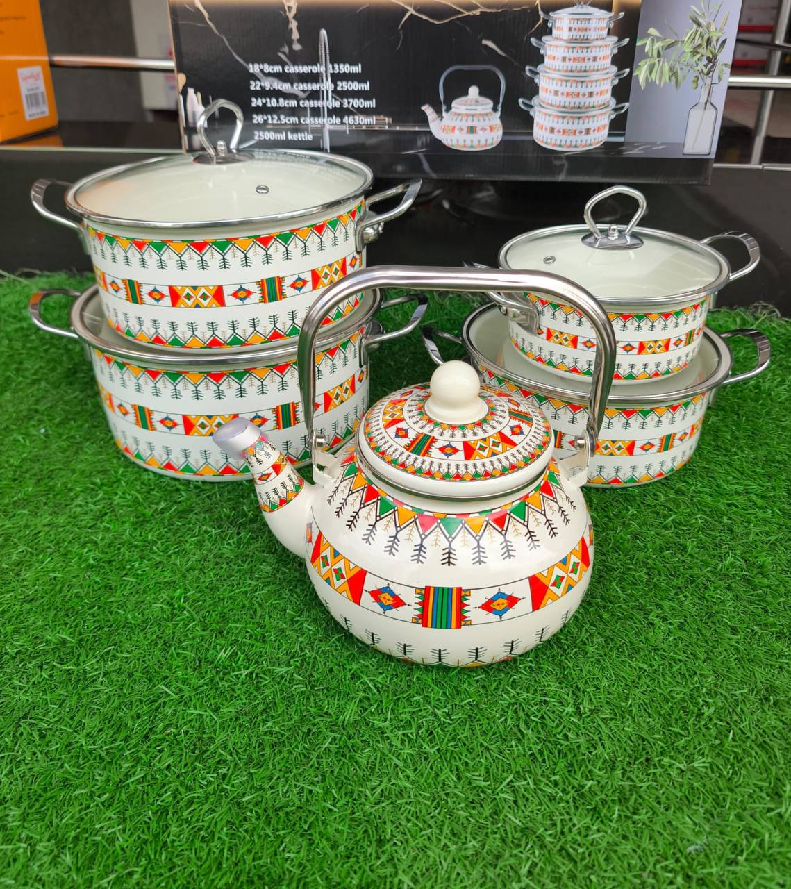 10pcs Enamel Cookware Set