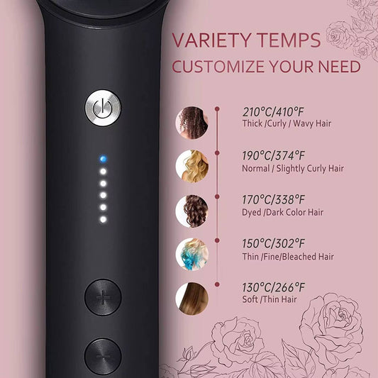 Electric hair straightener comb