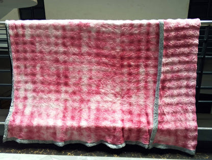 Binded Soft Patches Sherpa Blanket