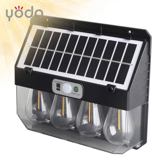 Tungsten bulbs outdoor Solar sensor wall lamp light with solarpanel
18650 battery 
with motion sensor 
perfect for patios, driveways,  garden or strairs
Prices